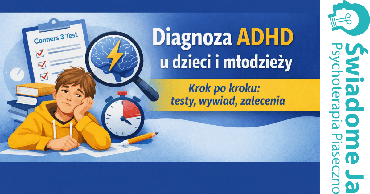 Diagnoza ADHD u dzieci i młodzieży w Świadome Ja – jak wygląda proces i kiedy warto się zgłosić?